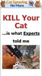 Mobile Screenshot of catsprayingnomore.com